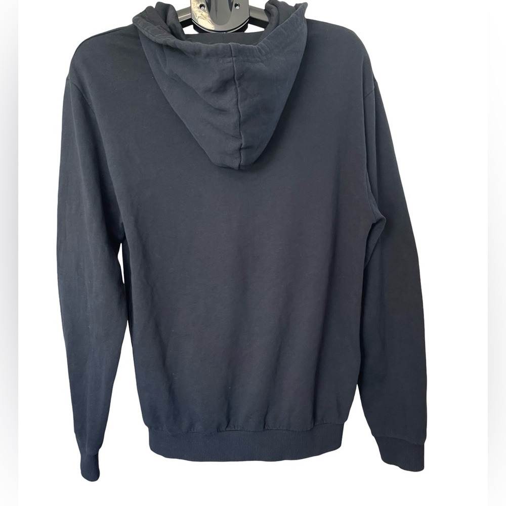 Moschino Black Hoodie Zip Up Logo Tag Large - Picture 3 of 11